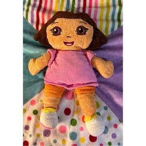 Nickelodeon 3D Cuddle & Go DORA THE EXPLORER Travel Buddy Lovey Security Blanket